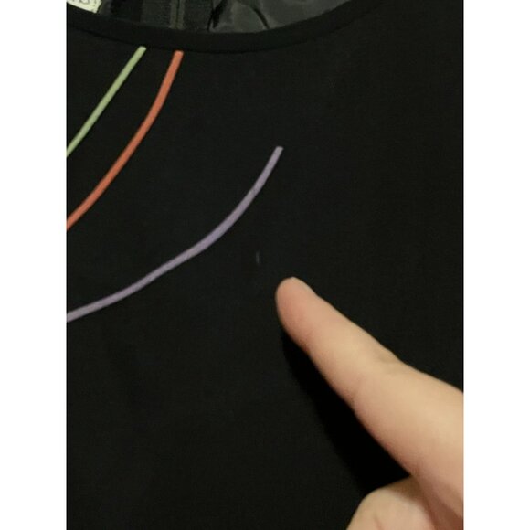 Vintage Anne Crimmins Silk Dress 16 Shift Tiers Dark Fairy Whimsygoth 100% Silk - Picture 10 of 10